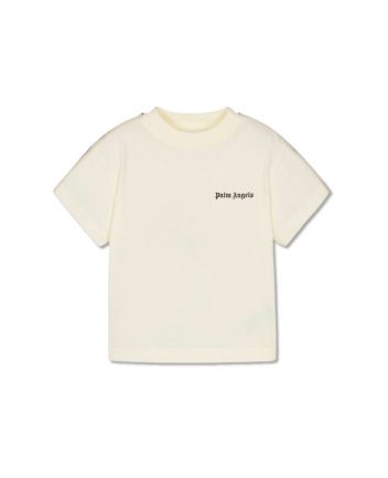 Boys Ivory Logo-Print Cotton T-Shirt