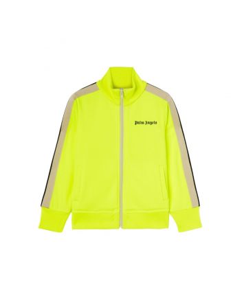 Boys Fluorescent Green Zip-Up Sweatshirt