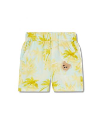 Baby Boys Yellow Palm Tree-Print Shorts