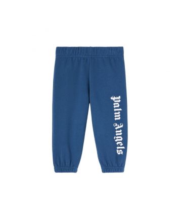 Baby Boys Navy Blue Over-Logo Jogger