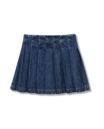 Girls Denim Blue Mini Skirt