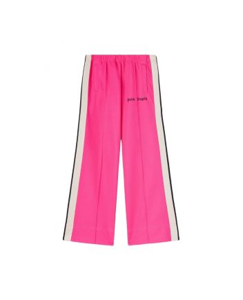 Girls Pink Printed Wide-Leg Trouser