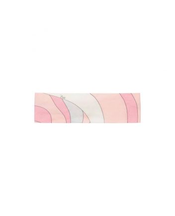 Girls Pink Marmo Print Headband