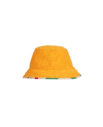 Girls Yellow Marmo Trimmed Bucket Hat