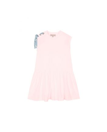 Girls Pink Organic Cotton T-Shirt Dress