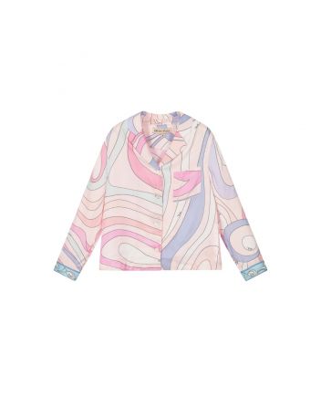 Girls Pink Marmo Blouse Shirt