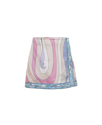 Girls Pink Abstract Skirt