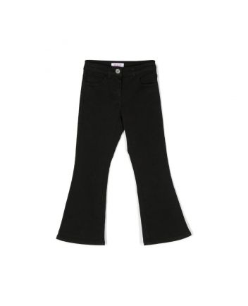 Girls Black Stretch Cotton Jeans
