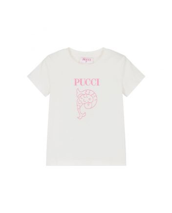 Girls Ivory Organic Cotton T-Shirt