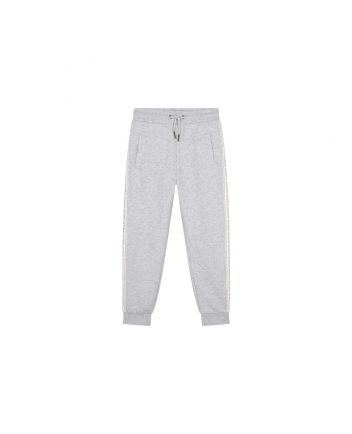Girls Grey Cotton Joggers