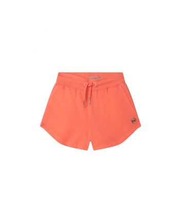 Girls Orange Logo Shorts
