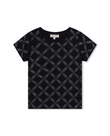 Girls Black MK Empire Logo T-Shirt
