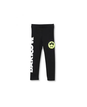 Girls Black Stretch Jersey Leggings