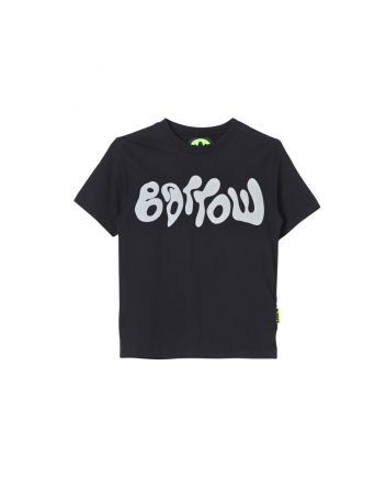 Unisex Black Logo-Print T-Shirt