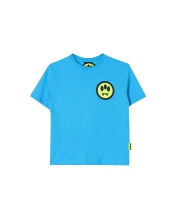 Boys Blue Logo-Print Cotton T-Shirt