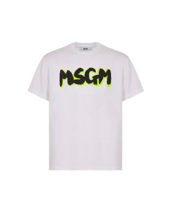 Boys White Logo-Print Cotton T-Shirt