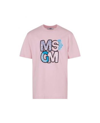 Girls Pale Pink Cotton T-Shirt