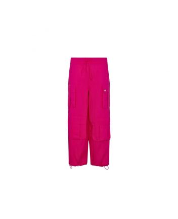Girls Pink Cargo Trouser With Pockets