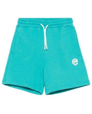 Boys Turquoise Logo Patch Shorts
