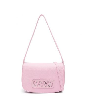 Girls Pink Logo-Patch Hand-Bag