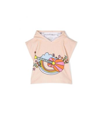 Baby Girls Pink Cotton Hooded Towel