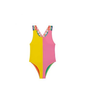 Girls Colourblock Swimsuit -UPF50+