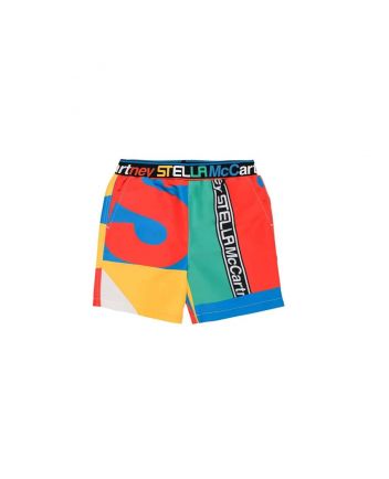 Boys Colourful Logo Swim Shorts