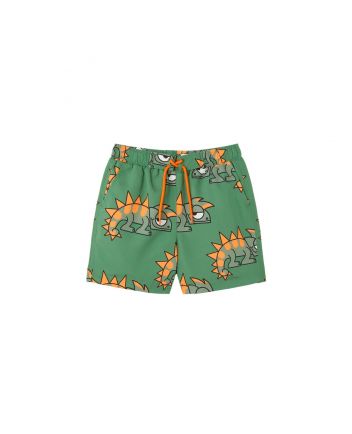Boys Green Gecko Swim Shorts