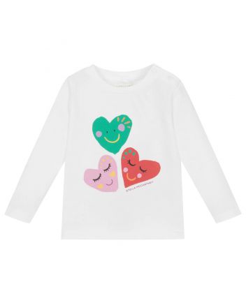 Girls White Organic Cotton Top