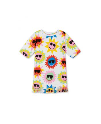 Girls White Organic Cotton Dress