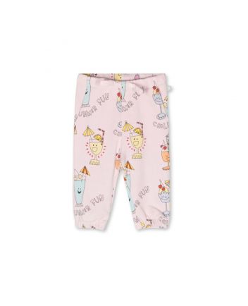 Baby Girls Pink Cocktail-Print Jogger
