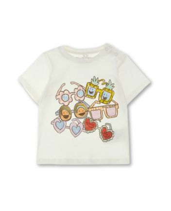 Baby Unisex Sunglasses Doodle-Print T-shirt