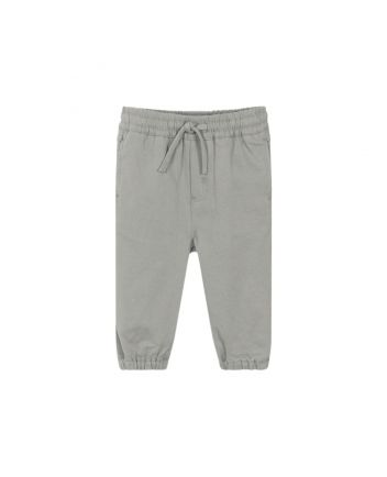 Baby Boys Grey Cotton Trousers