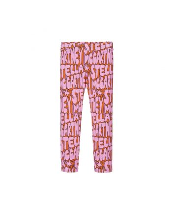 Girls Pink Cosmic Star Leggings