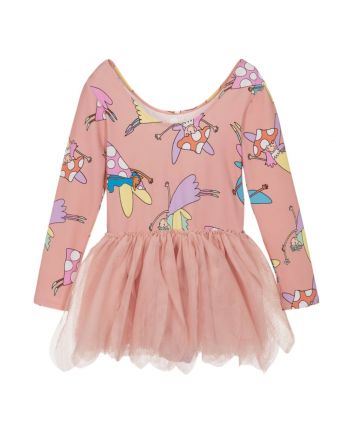 Girls Pink Tulle Fairies Dress