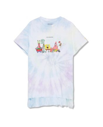 Girl Blue Tie-Dye SpongeBob SquarePants Dress