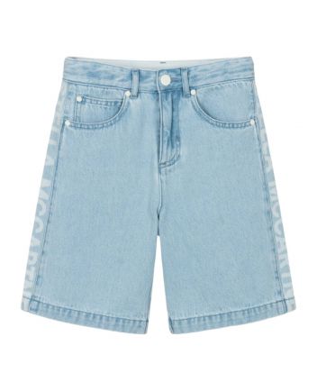 Boys Blue Cotton Denim Shorts