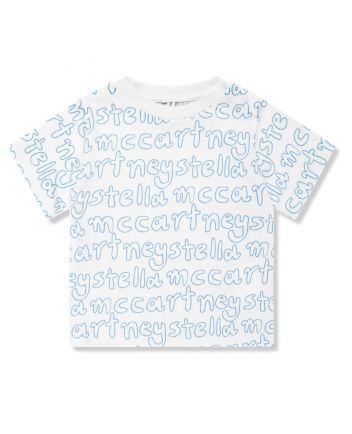 Baby Unisex White Logo-Print T-Shirt