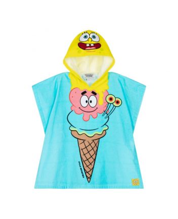 Unisex Blue SpongeBob Hooded Poncho