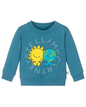 Baby Unisex Blue Sun & Earth Print Sweatshirt