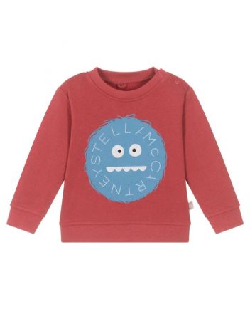 Baby Boys Red Yeti-Print Sweatshirt