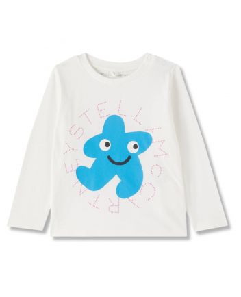 Baby Unisex White Graphic-Print T-shirt