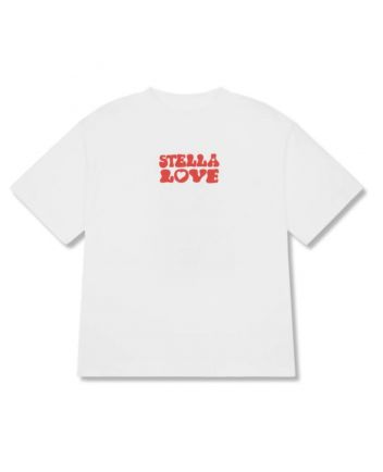 Girls White Cake Graphic-Print T-Shirt