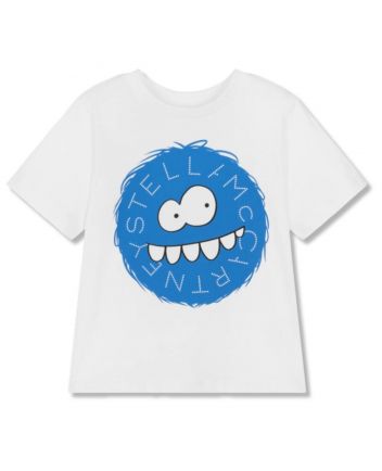 Boys White Graphic-Print T-shirt