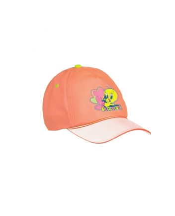 Girls Coral Pink Looney Tunes Cap