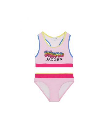 Girls Pink Logo Bikini