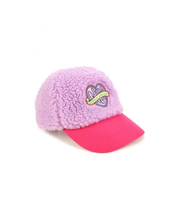 Girls Pink Embroidered Brushed Cap