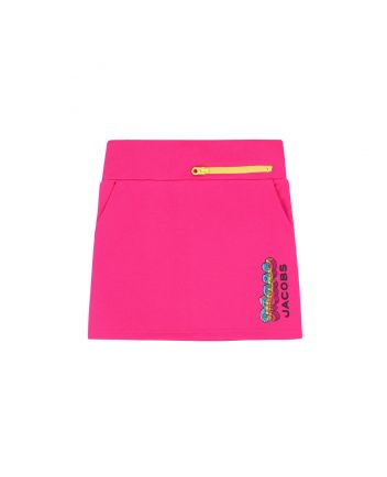 Girls Pink Logo Skirt