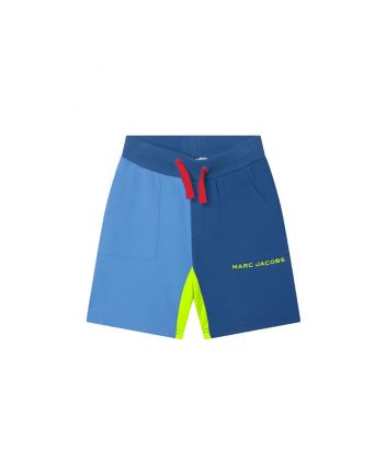 Boys Blue Logo Contrast Shorts