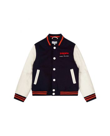 Blue Garfield Bomber Jacket